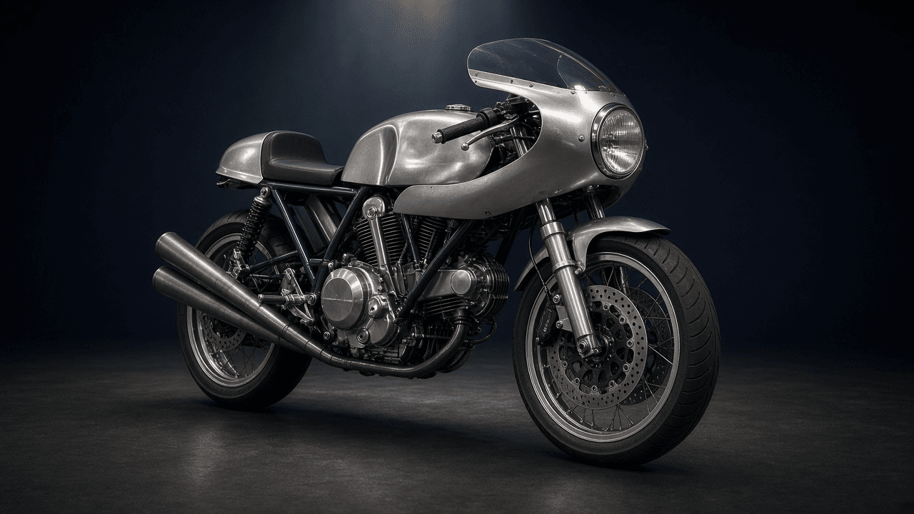 Illustration of a 1976 Ducati 750SS